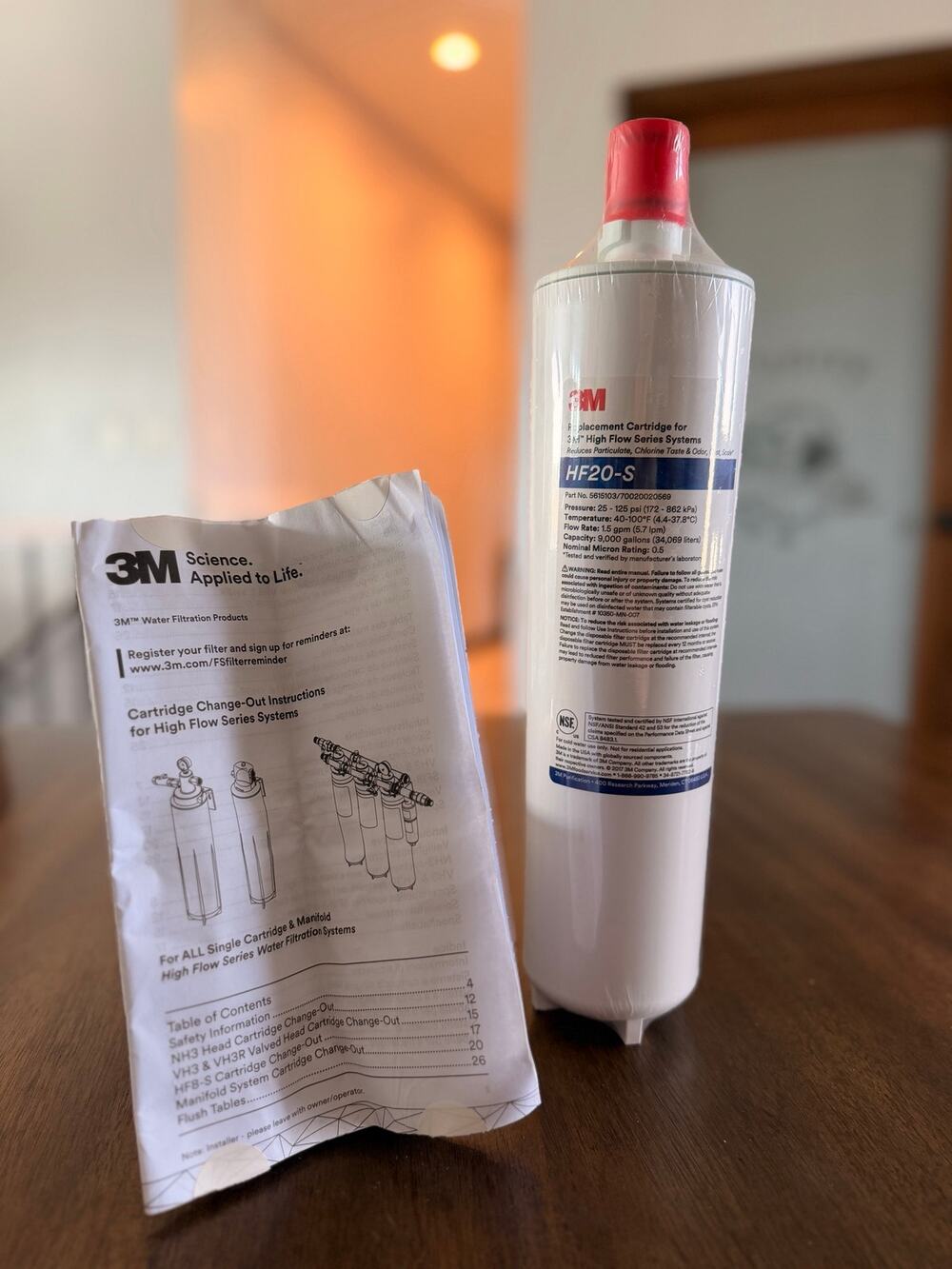 High Flow Water Filtration Replacement Cartridge